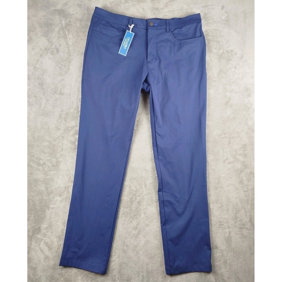 NWT Twillory Air Tailored Fit Navy Pants Mens 34x32 Performance Trouser